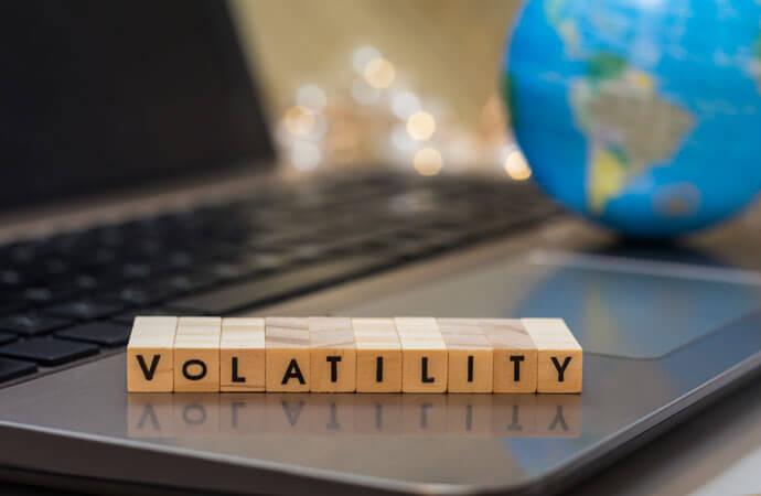 Scrabble blocks spelling Volatility