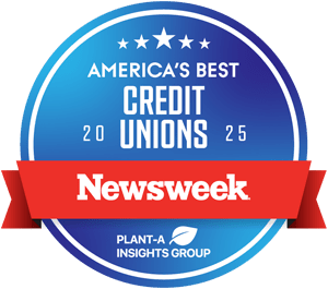 America's Best Credit Unions 2025 Newsweek award emblem