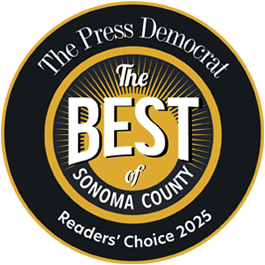 The Press Democrat Reader's Choice 2025 The Best of Sonoma County award emblem