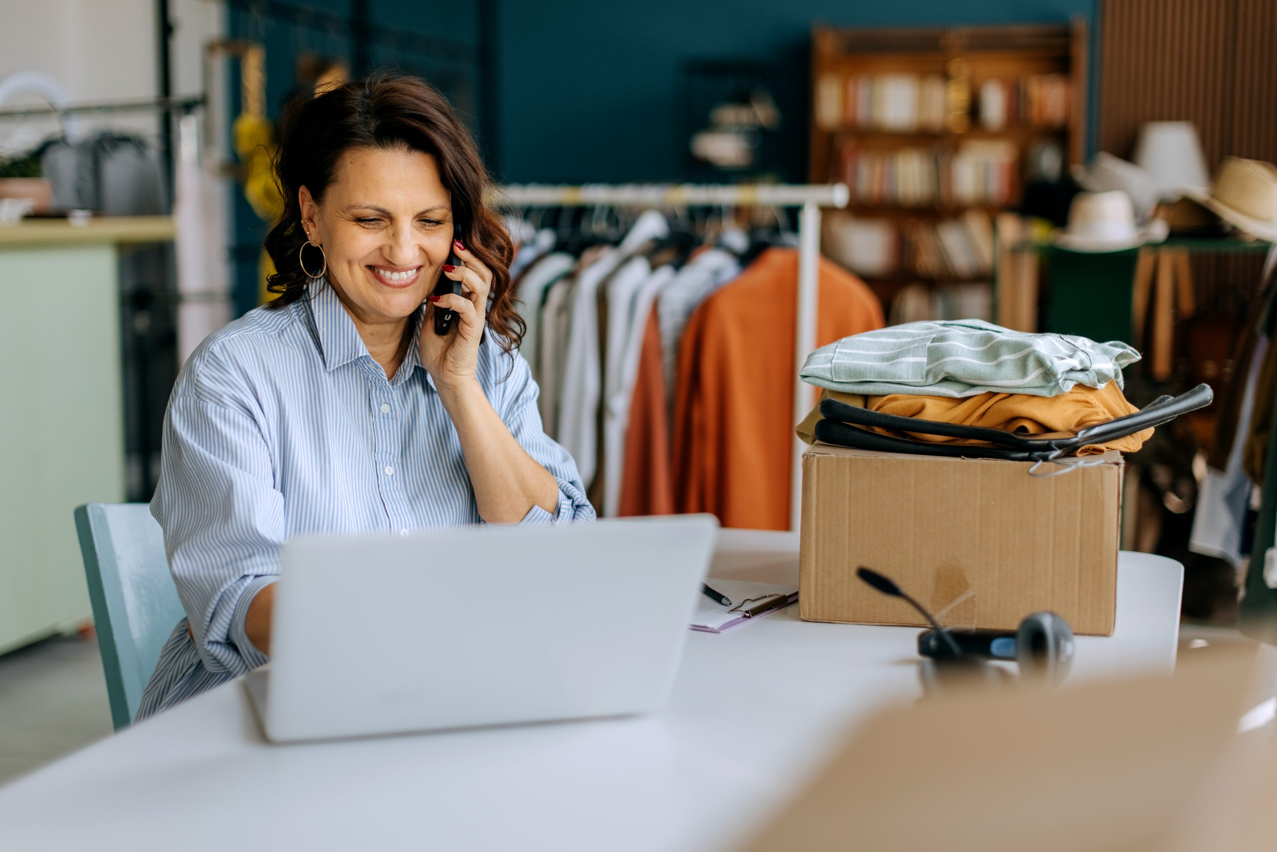 Woman on phone