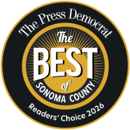 The Press Democrat Reader's Choice 2026 The Best of Sonoma County award emblem